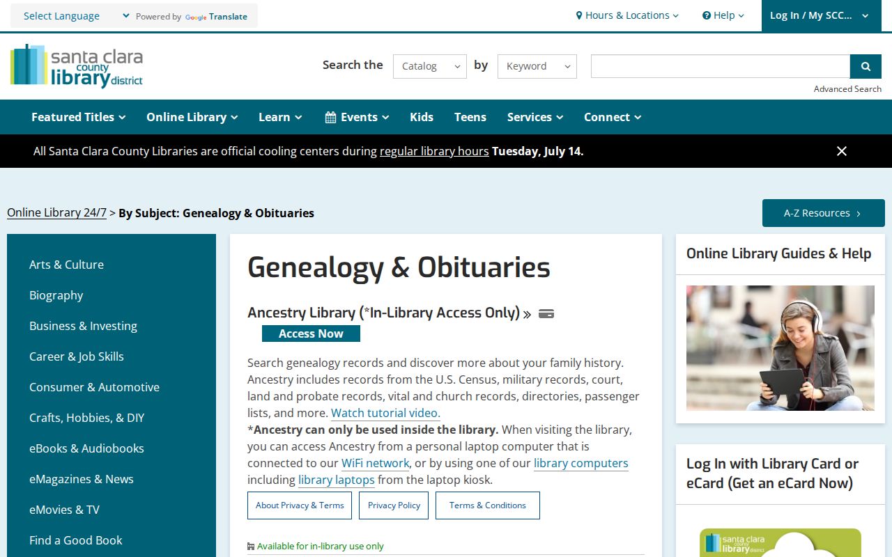 Campbell people directories Santa Clara County genealogy and obituary resources